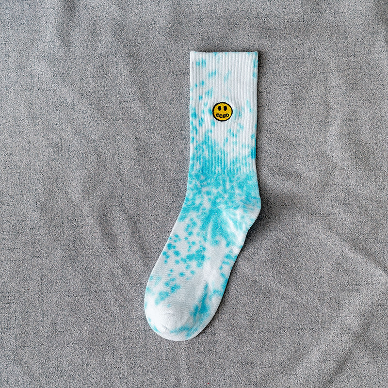 Smiley Socks Female Middle Tube Harajuku Male Street Trend