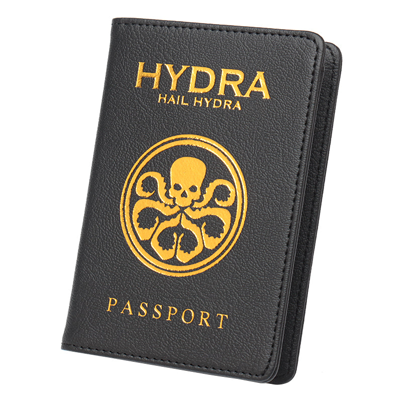 PU leather passport book ticket holder storage bag