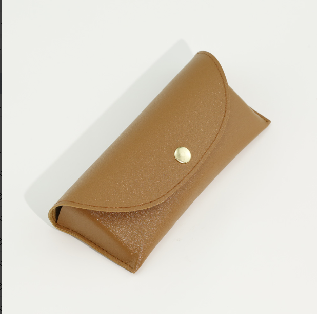 Soft-bag glasses case-PU leather-black-1 piece