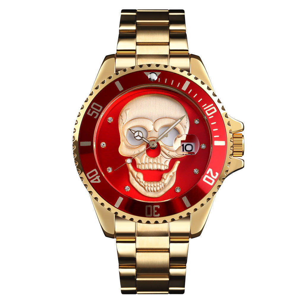 Luminous waterproof quartz watch