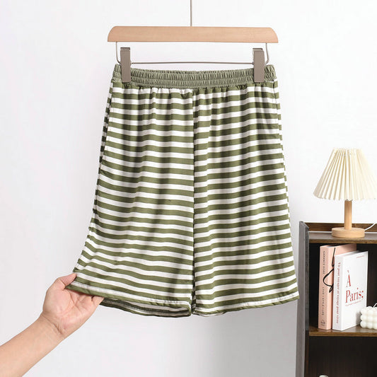Japanese-style Loose-fitting  Wearable Large-size Bit-cotton Loungewear Pants