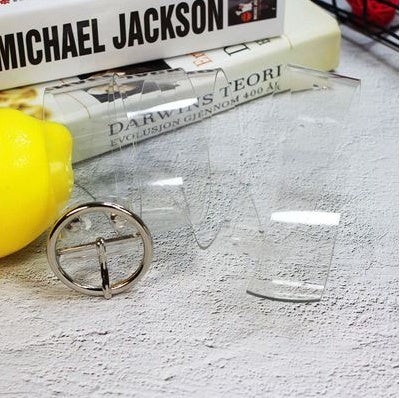 New transparent belt waistband plastic belt simple student belt summer laser women''s decoration