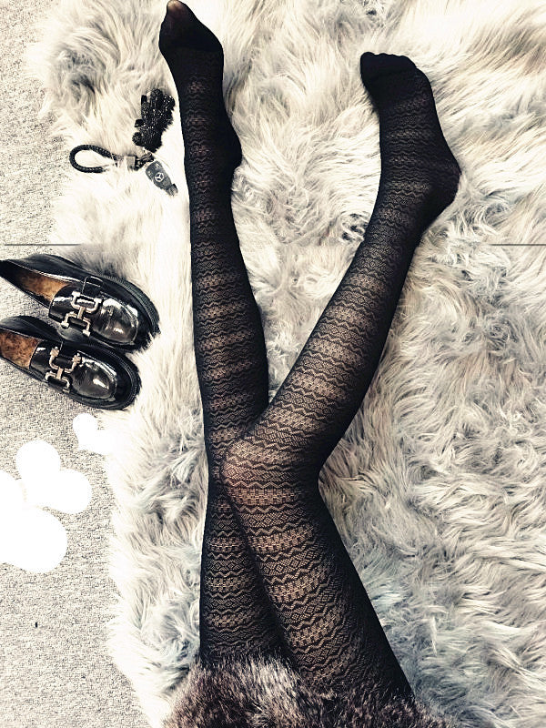 Fashion Sexy Women's Black Transparent Pantyhose