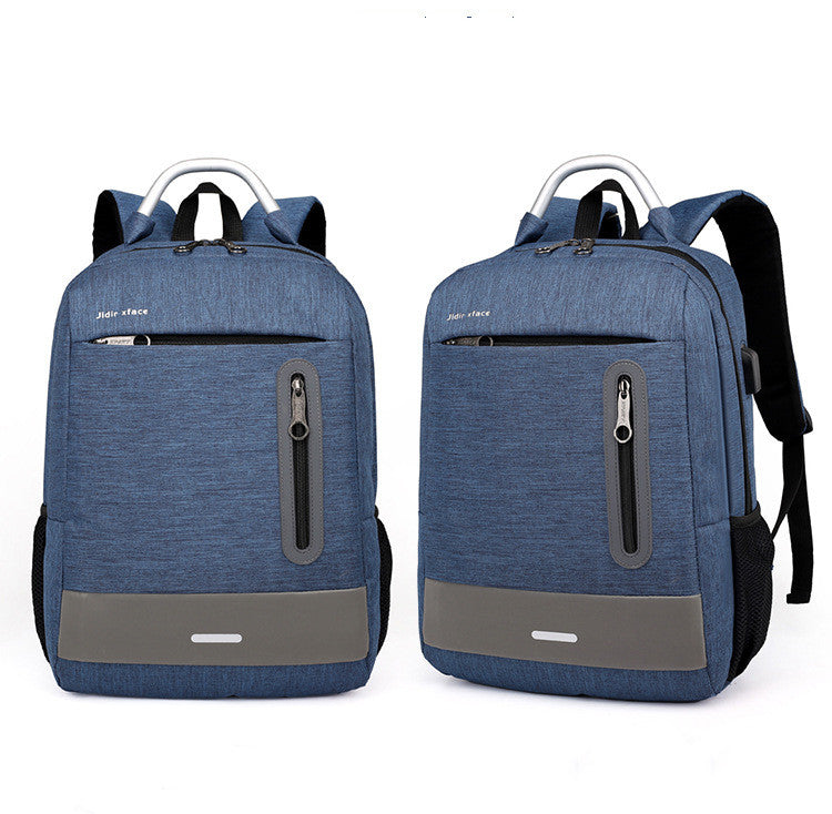 Oxford stof USB-opladende skulder-PC-taske