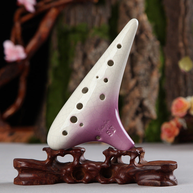 12-hole treble F-gradient ocarina