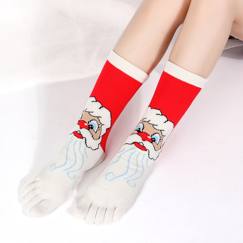 Middle tube split toe socks