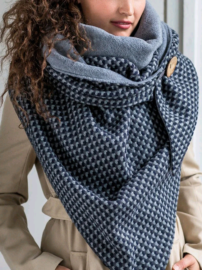 Cashew Flower Pattern Triangle Neck Scarf