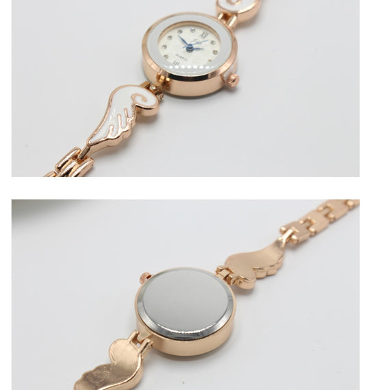 Angel  Female Quartz Bracelet Ladies Student High-grade Steel Belt Watch Fashion Watch