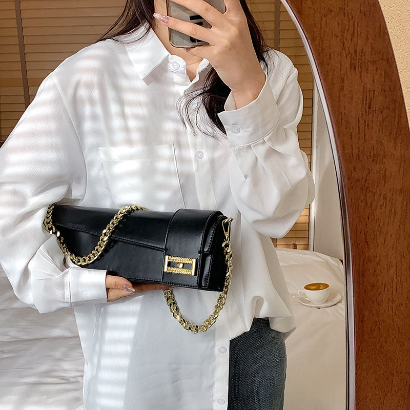 Women's Chain One Shoulder Small Square Bag
