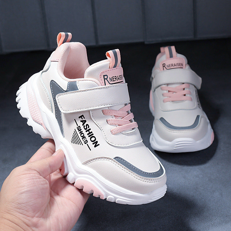 Super Fiber Leather Children's Sports Shoes