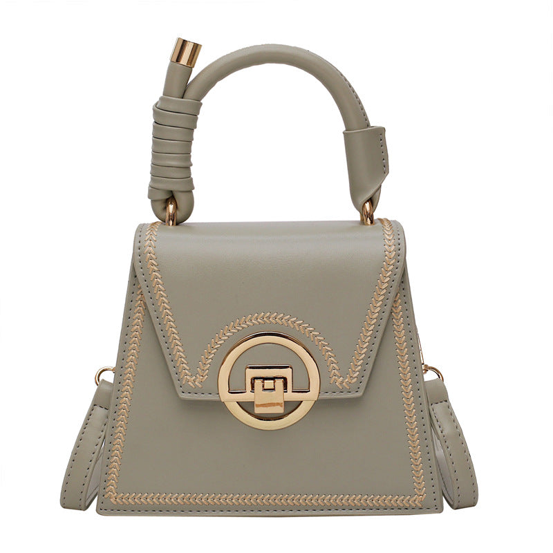 Lock crossbody small square bag