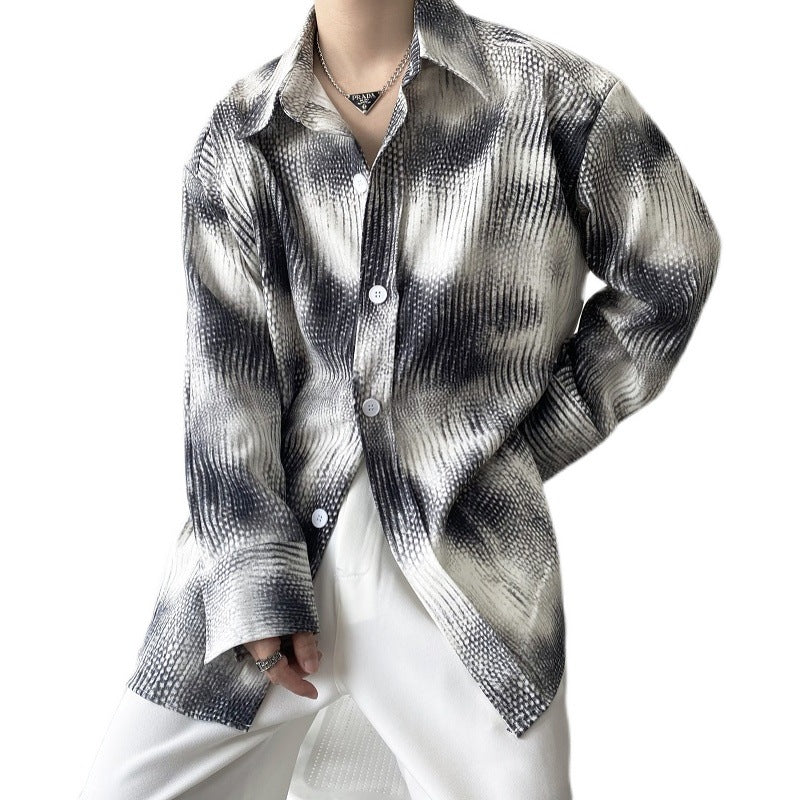 Men's Contrast Loose Lazy Shirt Top