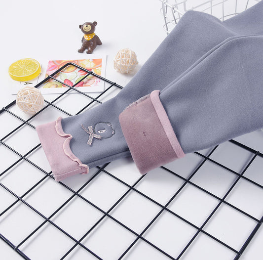 All-in-one fleece leggings