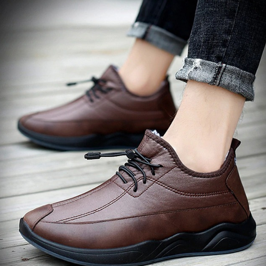 Plus Velvet Casual Men's Shoes Fashion Warm And Durable Shoes For The Elderly