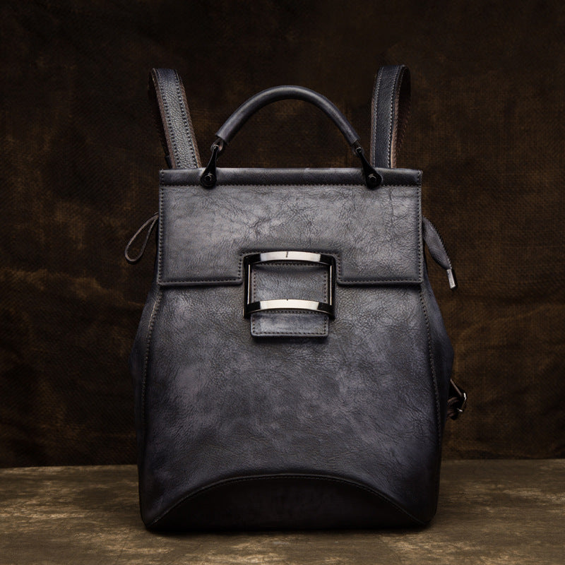 Color rubbing diagonal backpack