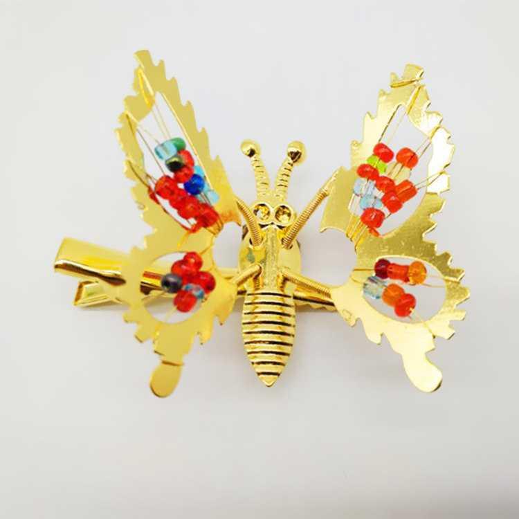 Retro 9 Moving Butterfly Women's Hairpin