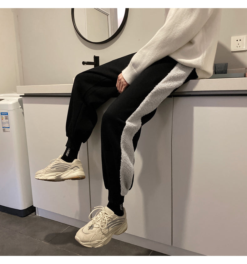Cashmere straight student casual pants