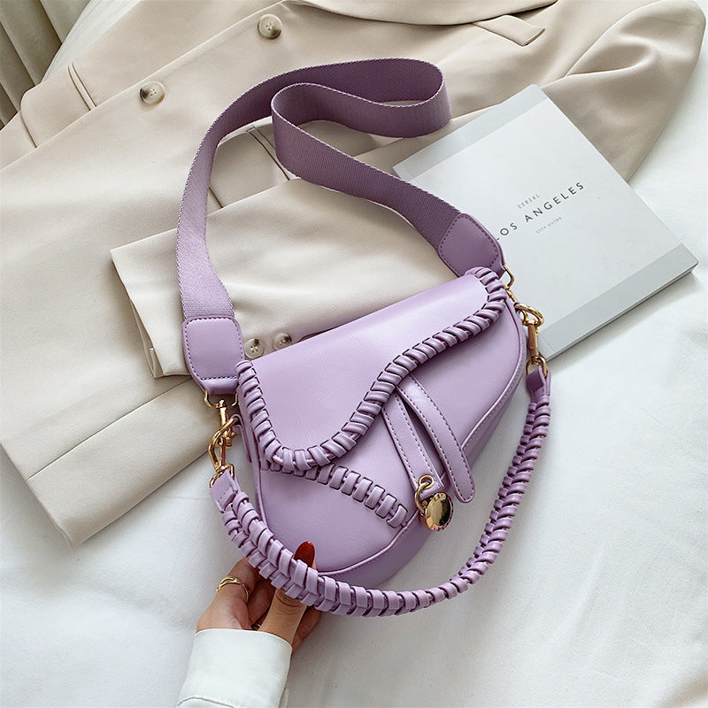 Western style small square bag wild net red bag fashion saddle bag