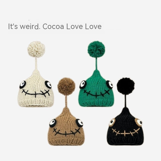 Children's Fashion Simple Wool Pullover Hat