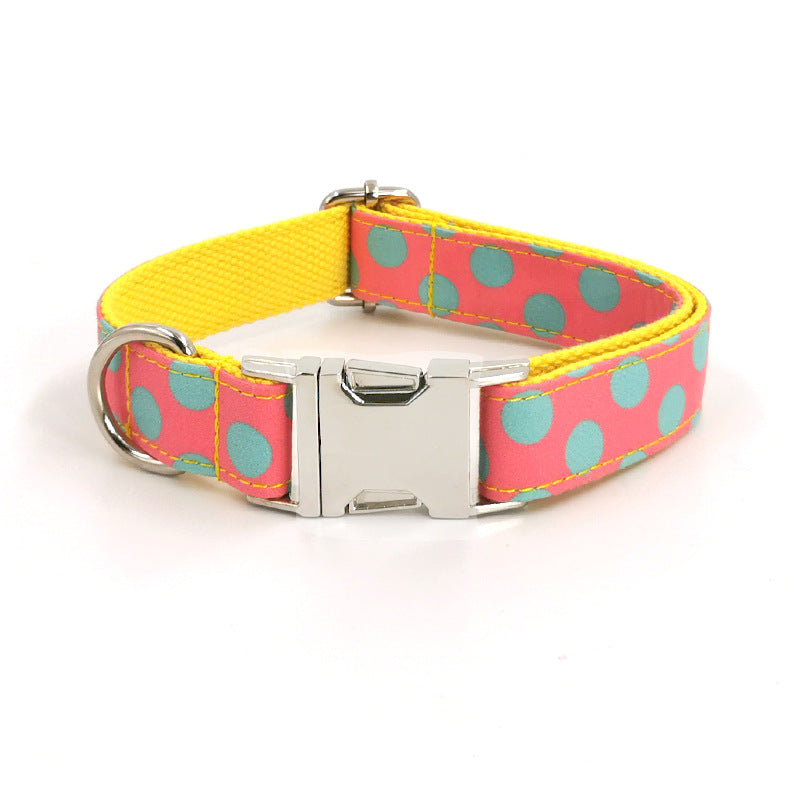 Polka Dot Pet Traction Rope Dog Collar