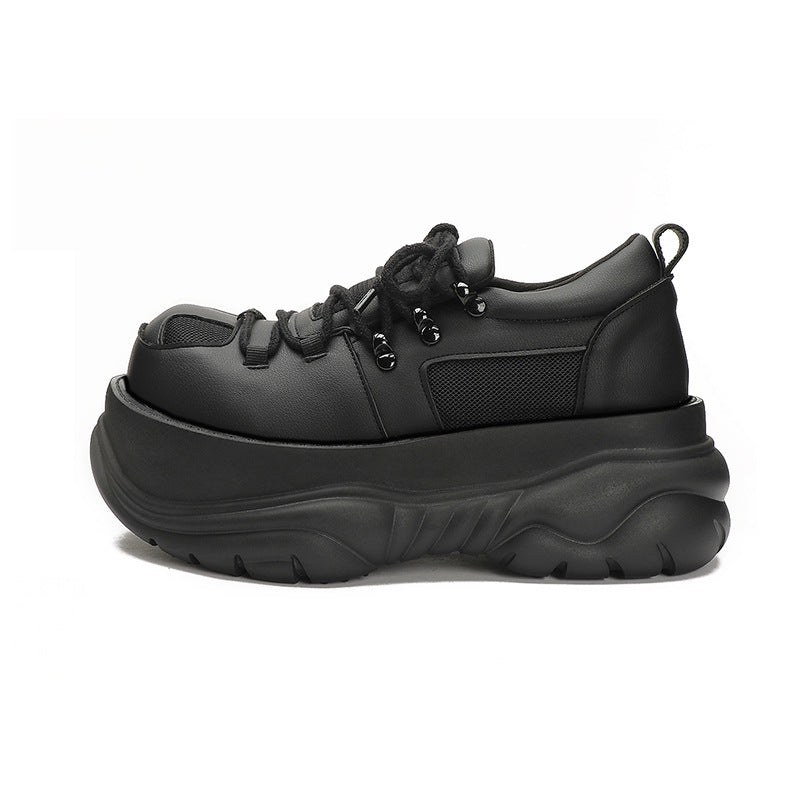 Thick Bottom All-matching Big Head Shoes Special-interest Design