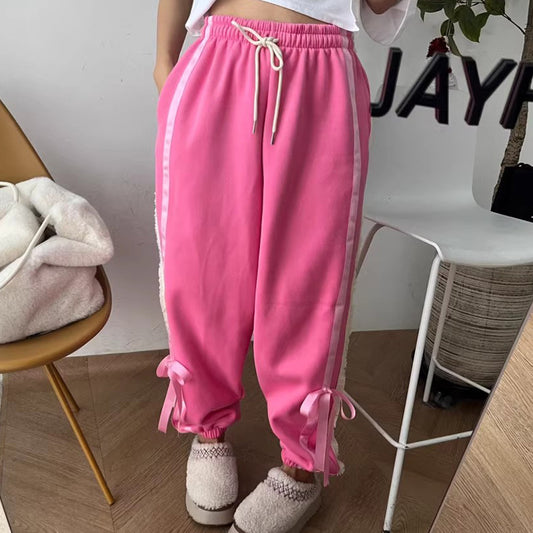 Warm And Fashionable Winter Lady Long Wide-leg Pants