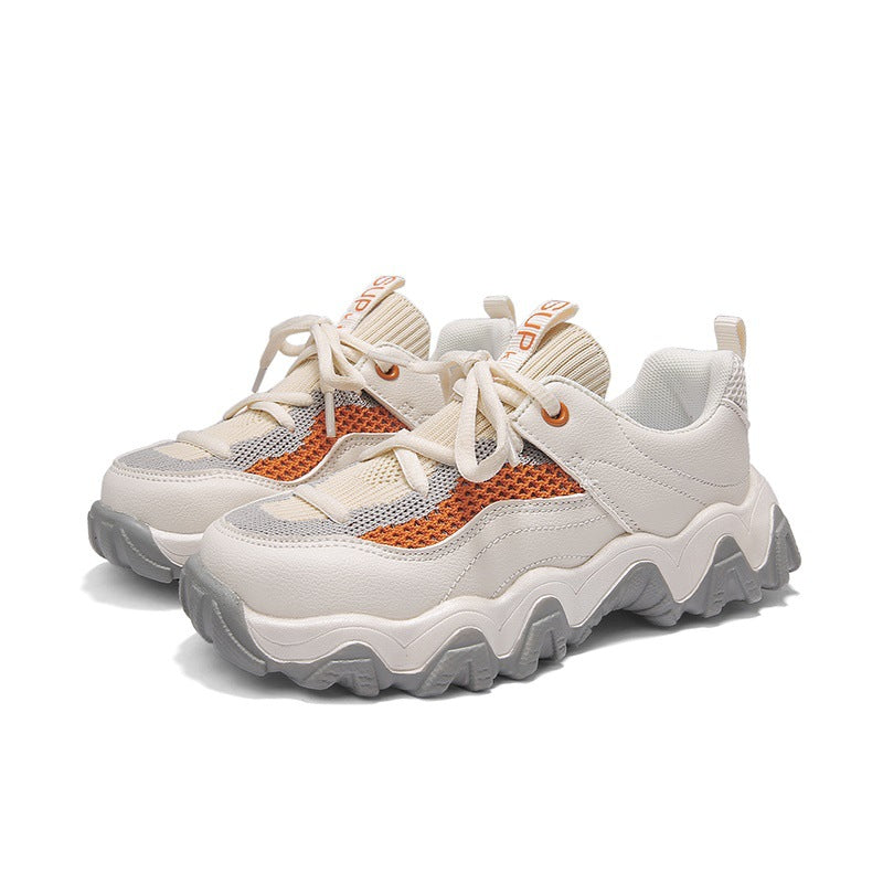 Round-toe Thick-soled Increased Daddy Shoes