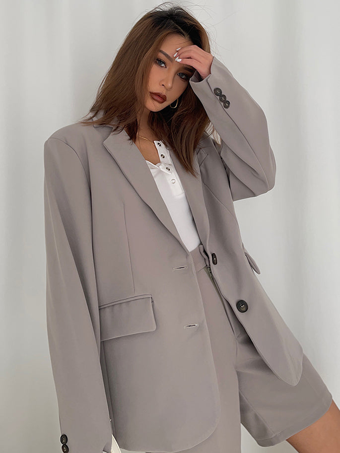 Cool And Handsome Three-dimensional White Suit Jacket