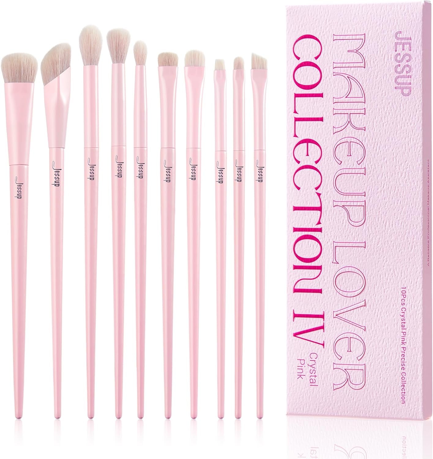 Jessup Brochas De Maquillaje,14 Piezas Set De Brochas De Maquillaje Veganas,Base En Polvo Sombra De Ojos Mezcla Corrector Juego De Brochas Para Pliegues Pinceles Para Delineador De Cejas,T329
