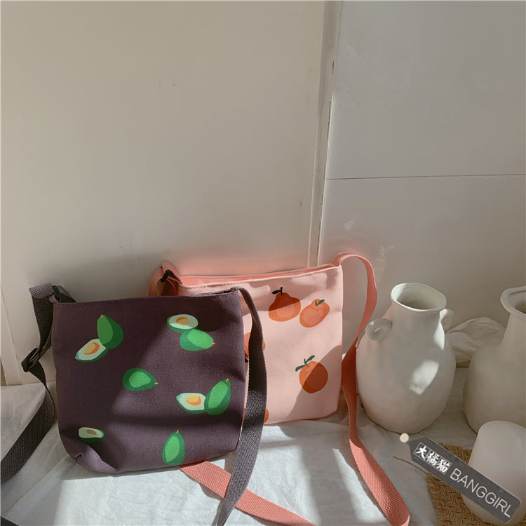 Avocado cute canvas bag