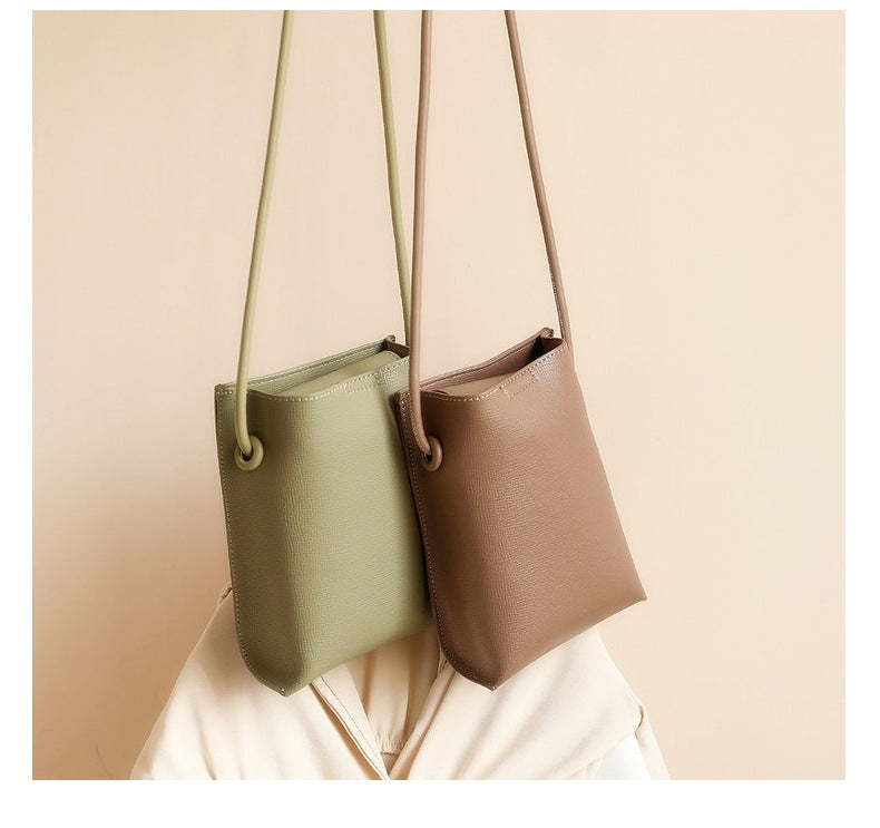 Newomen's Fashion Simple Korean Style Vertical Mobile Phone Bag