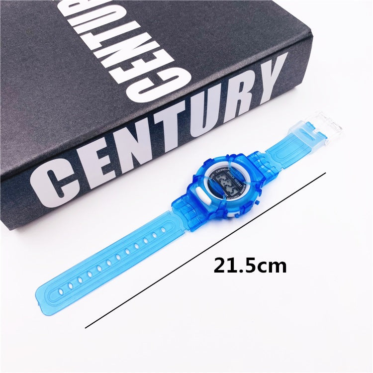 Children's jelly cartoon electronic watch multicolor