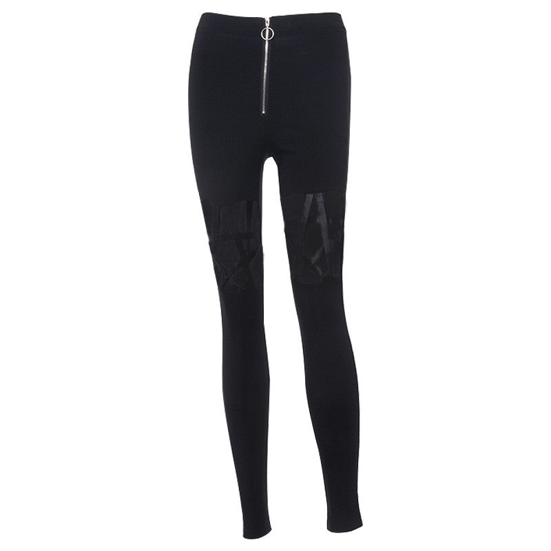 Cutout high waist tights