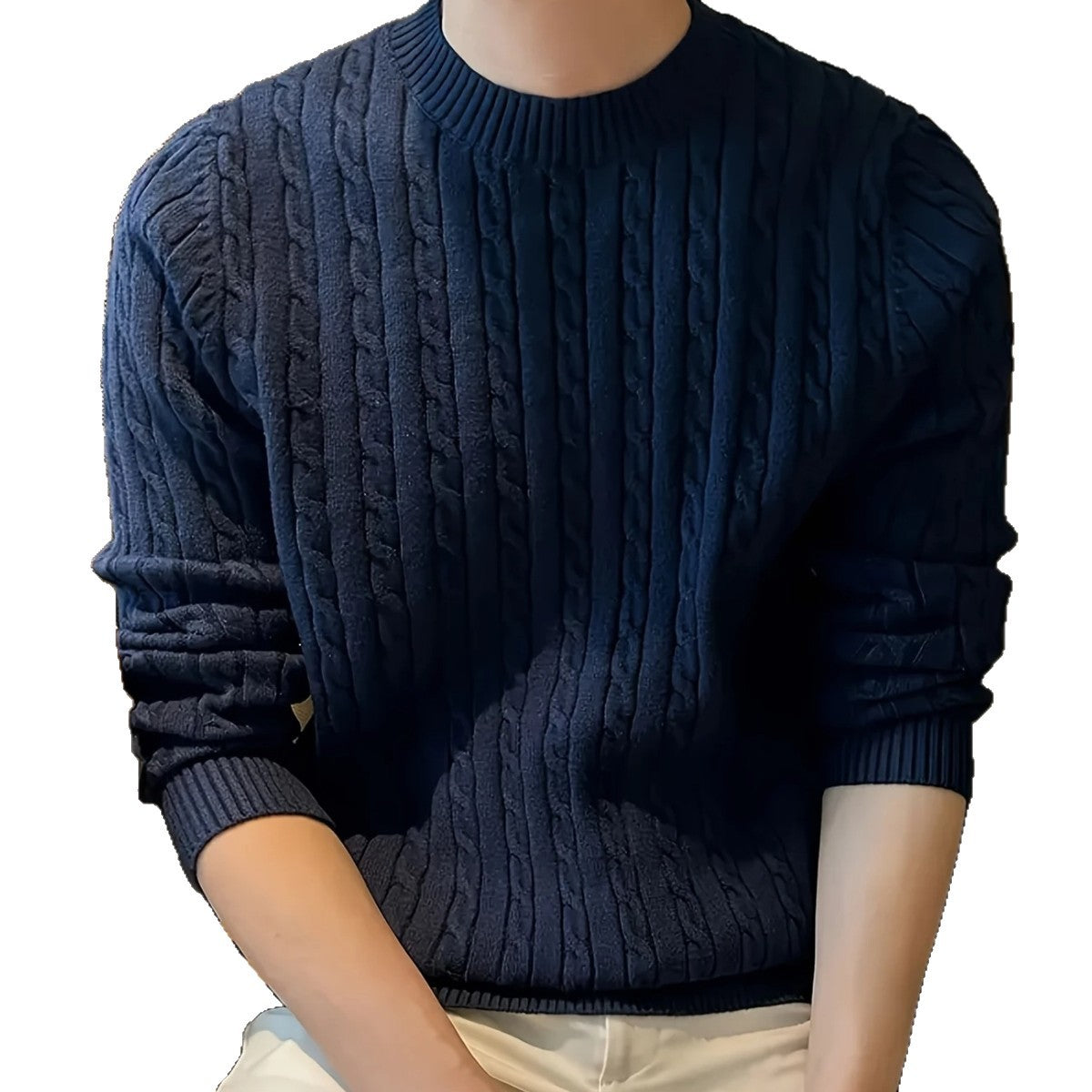 Retro Fashion And Personalized British Wild Men's Sweater