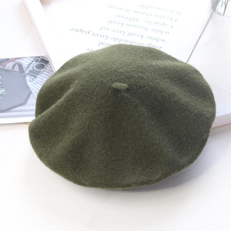 Children's Fashion Retro Warm Painter Woolen Knitted Hat