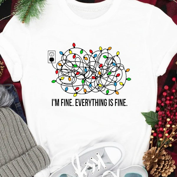 White With Printed Pattern Women's T-shirt