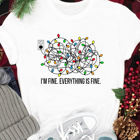 Hvid T-shirt til kvinder med trykt mønster