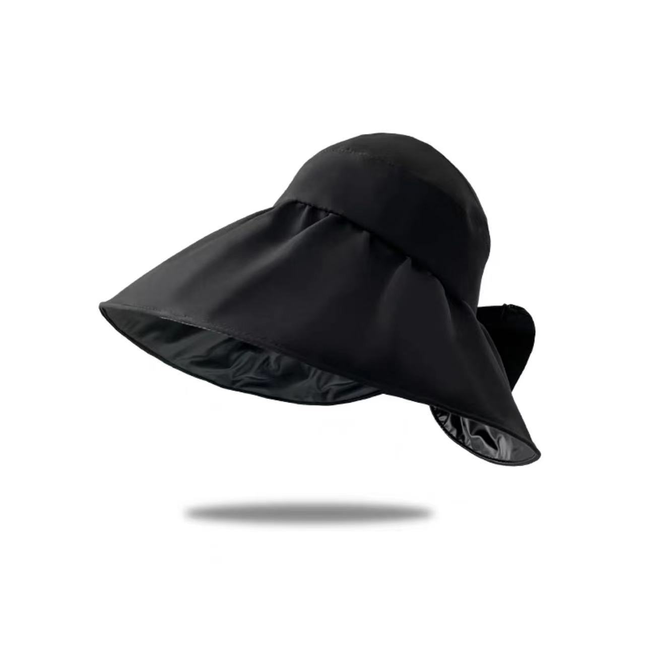 Bow Air Top Bucket Hat Vinyl Sun Protective Sunshade