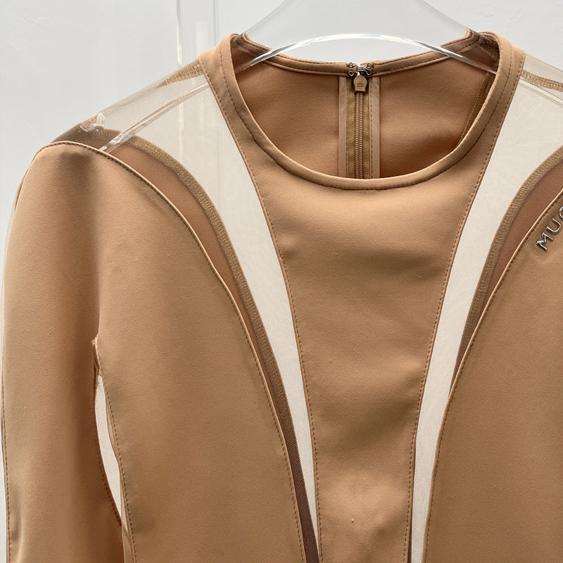 Light Luxury Women's New Corset Long-sleeved Bodysuit