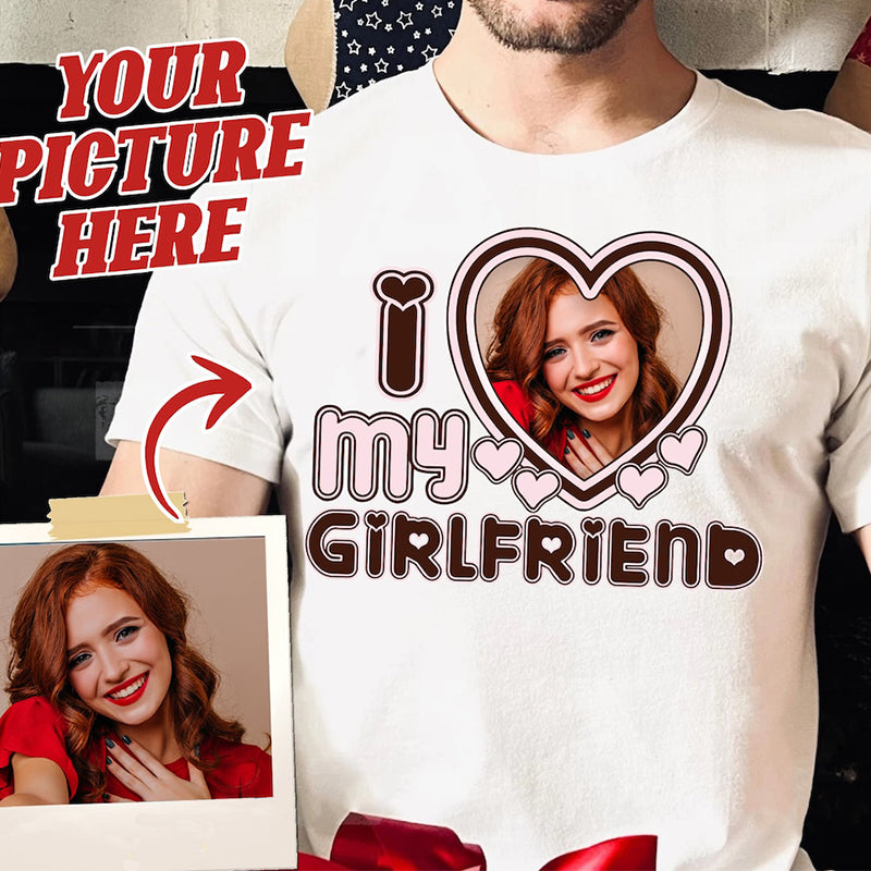 Jeg Elsker Min Kæreste Dame T-shirt Custom