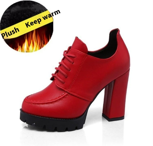 Kvinders platformsandal med tyk hæl og høj hæl