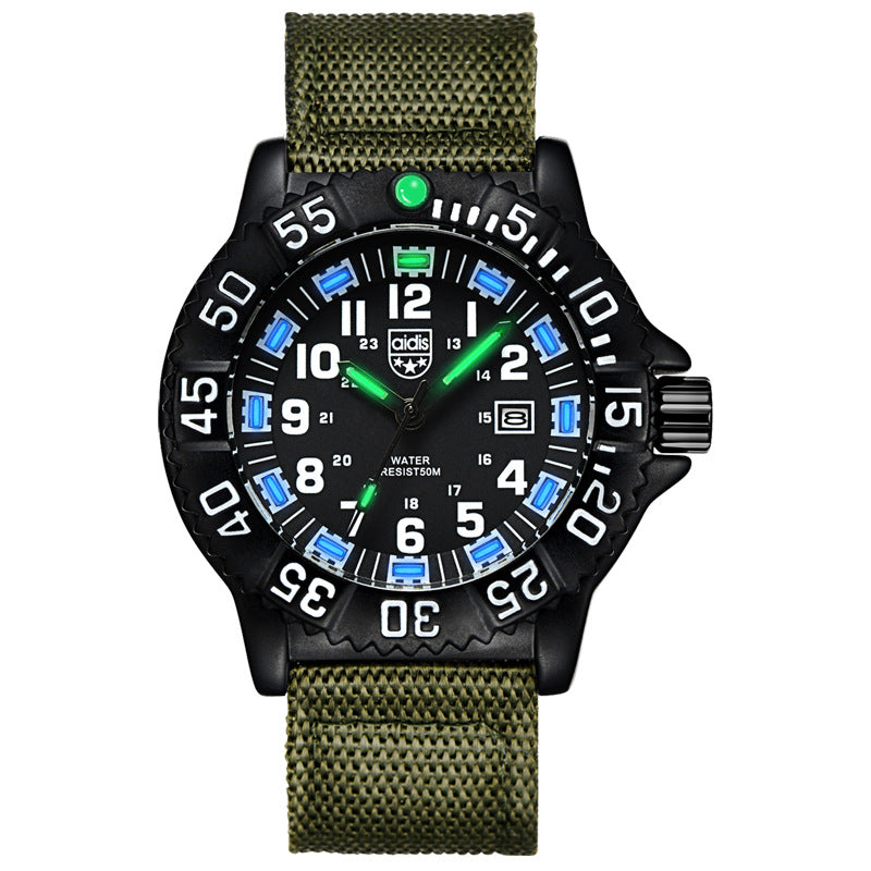 Outdoor sports luminous watch