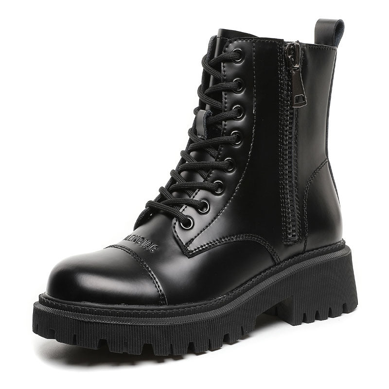 Women's Heightened Thick Bottom All-match Martin Boots