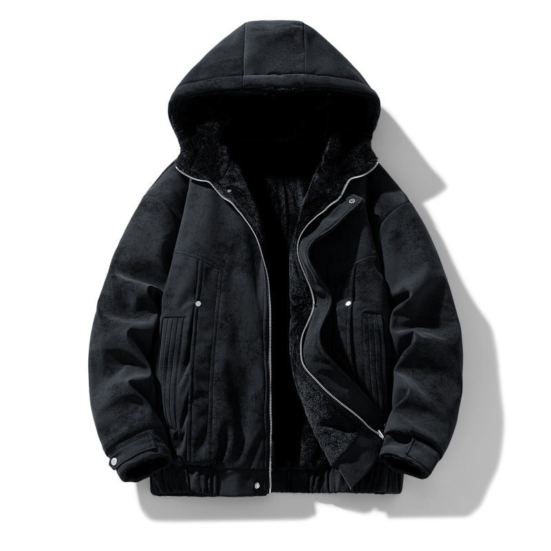 Men's Hooded Thickened Warm Casual Jacket