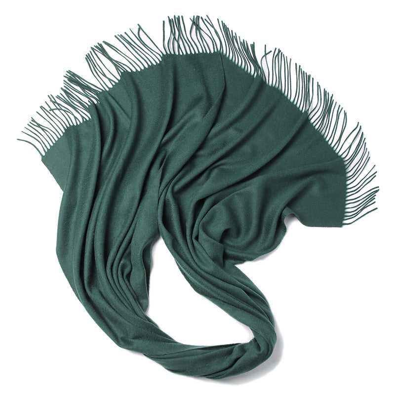 Wool solid color scarf