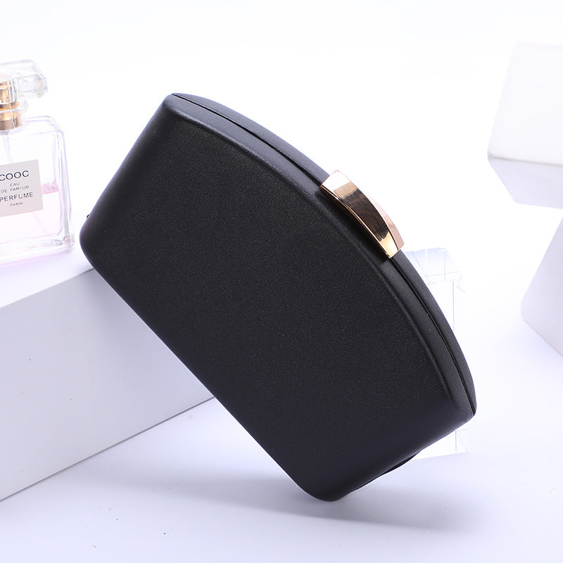 Fashion Crossbody Bag Women Simple Solid Color Fan-shaped