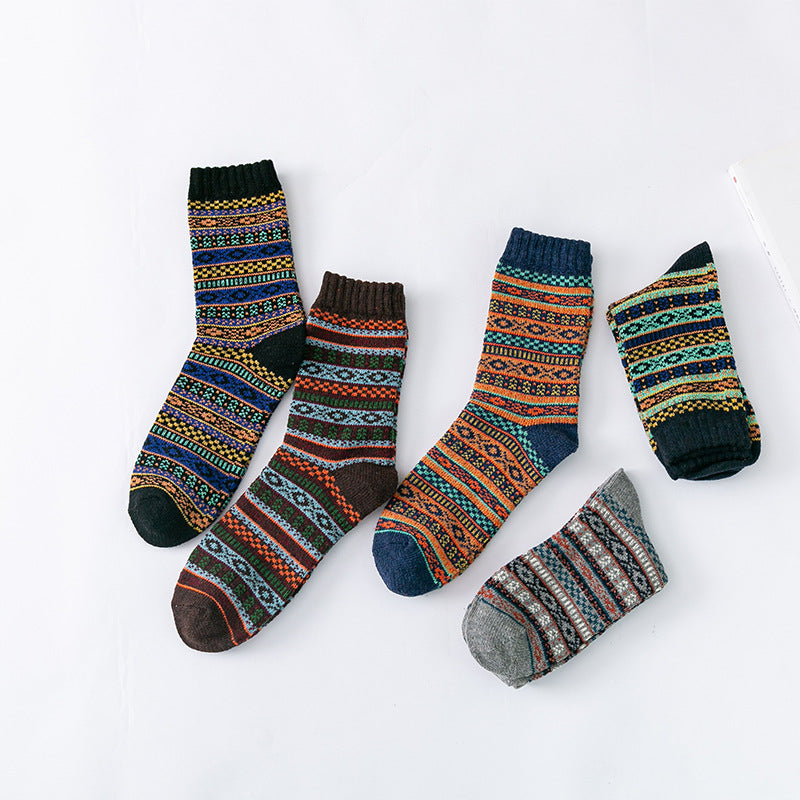 New Thickened Stockings Men's Coarse Wool