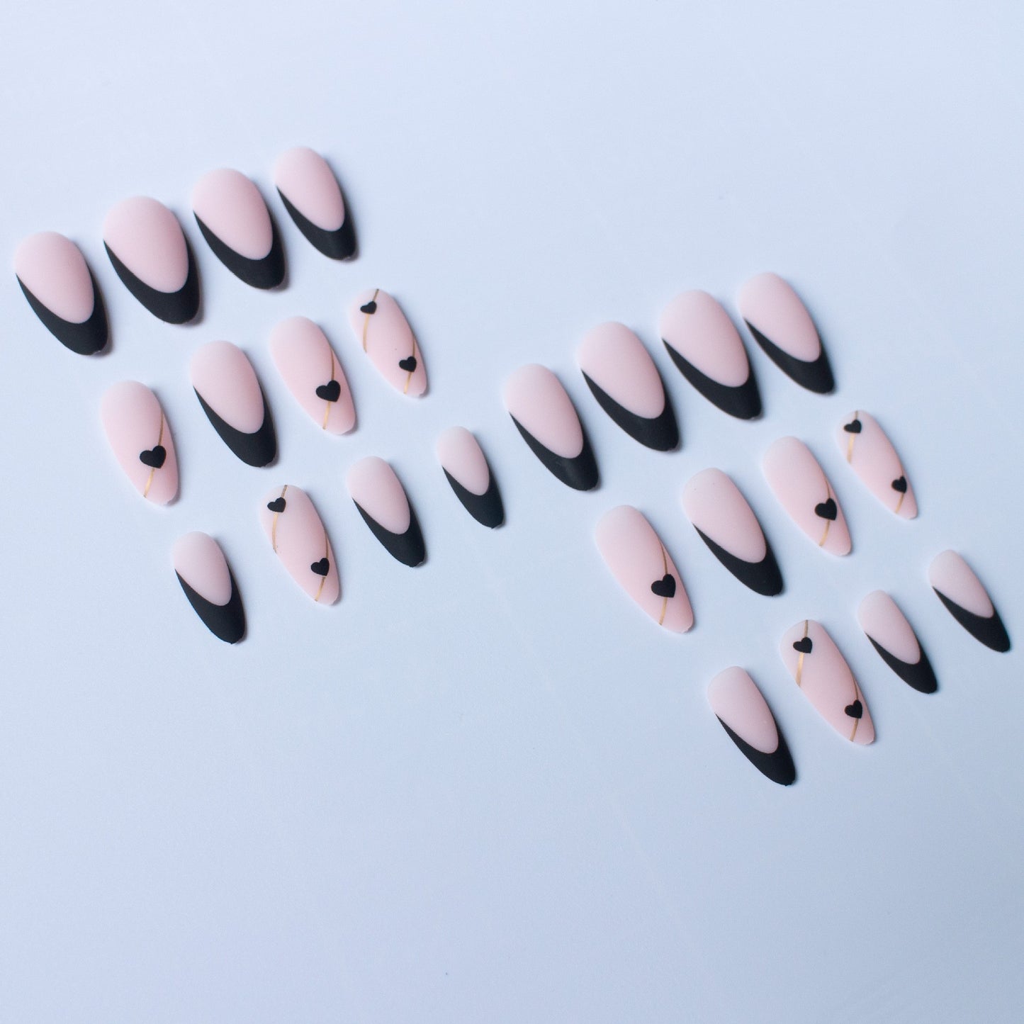 X-0215 Wear Nail European And American Almond-shaped French Frosted