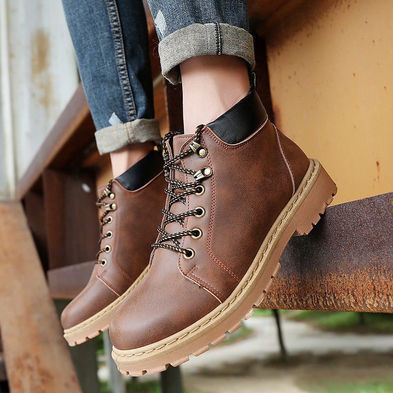 High boots men's heightened boots