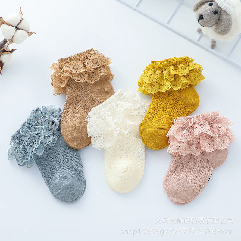 Baby Cotton Socks Dance Lace Stockings